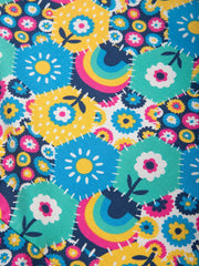 Patchwork planet skater dress