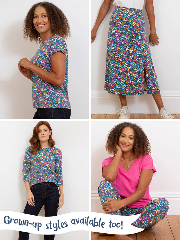 Flower patch leggings