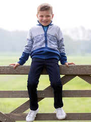 Retro knit zippy