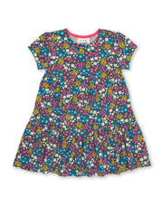 Flower patch dress navy