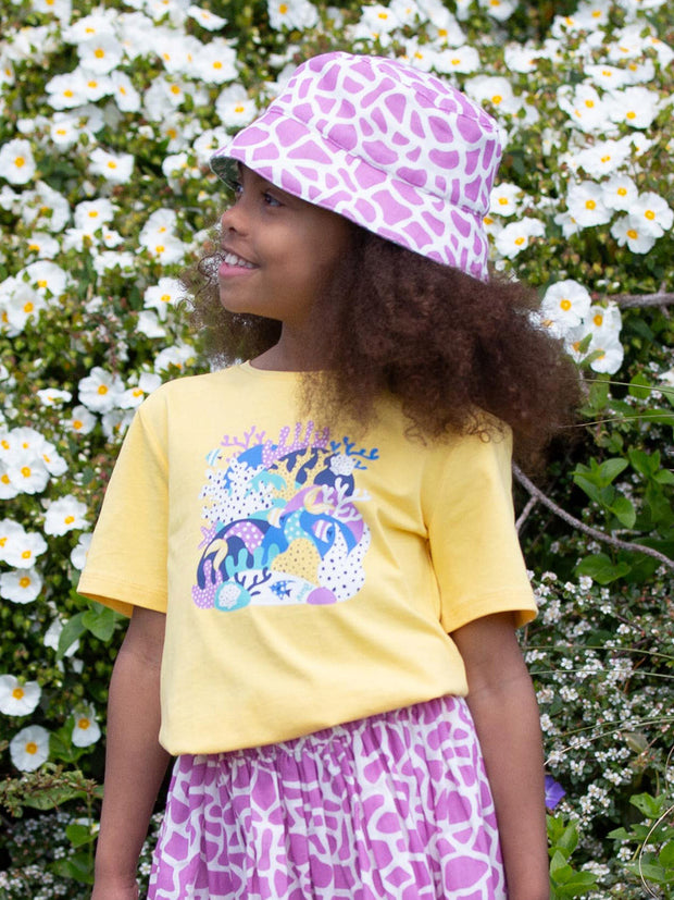 Ditsy fields sun hat