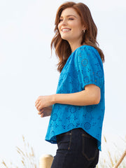 Tincleton broderie blouse