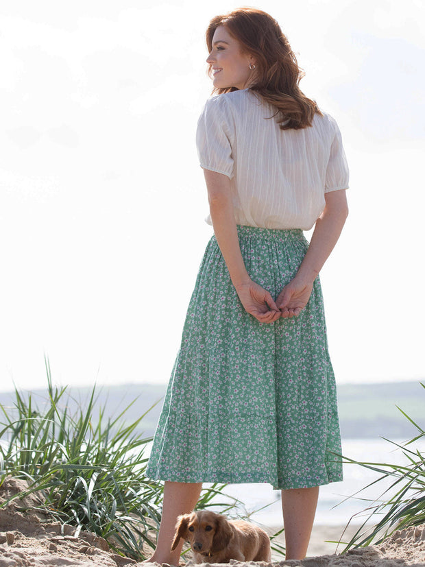 Chickerell tiered muslin skirt