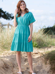 Pimperne jacquard stripe dress