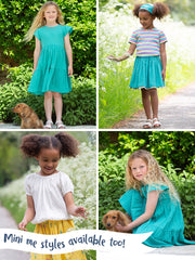 Pimperne jacquard stripe dress