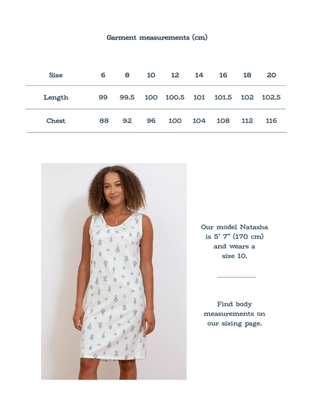 Seaborough slub jersey dress