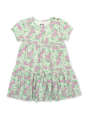 Flower patch dress sage