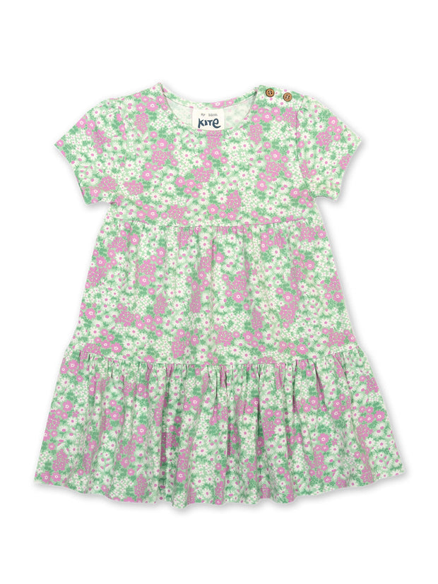 Flower patch dress sage
