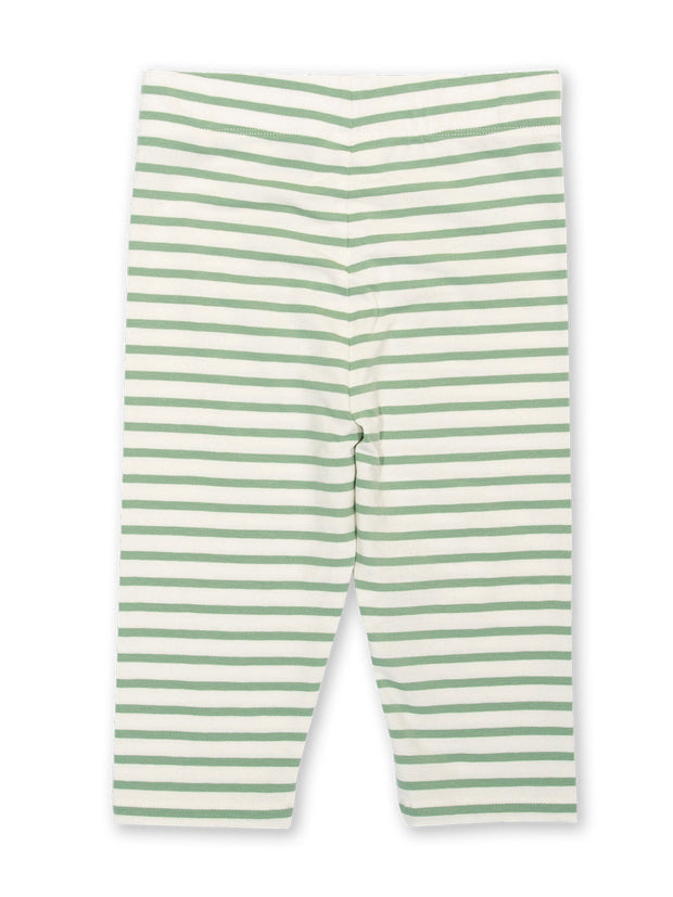 Stripy pedal pushers sage