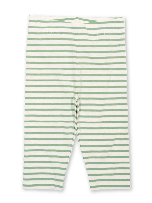 Stripy pedal pushers sage