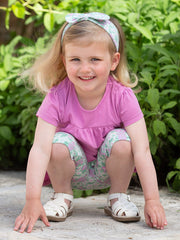 Flower patch pedal pushers