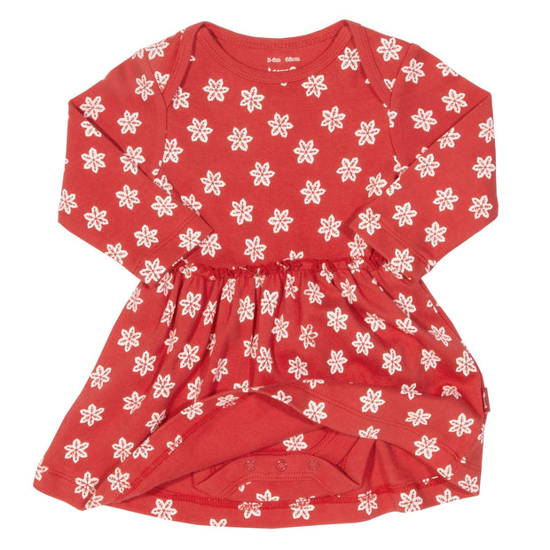 Baby in snowflake body dress