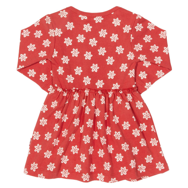 Baby in snowflake body dress