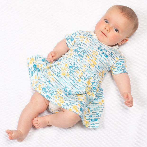Baby in fish explorer bodydress