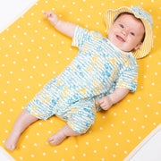 Baby in fish explorer romper