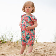 Baby in chameleon romper