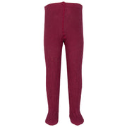 Girl in cable rib cherry tights