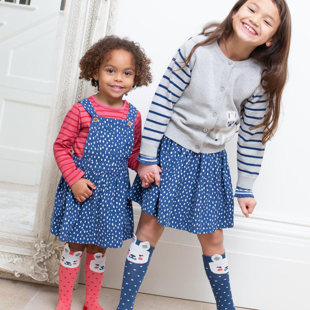 Girl in 2 pack bunny socks