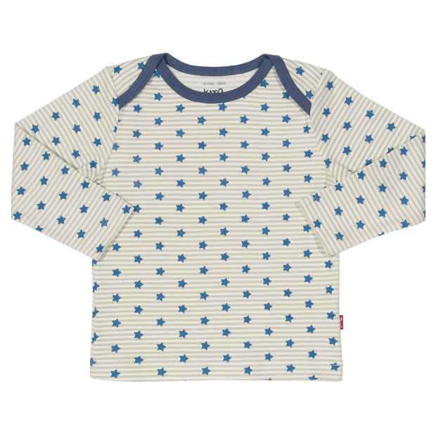 Boy in starry night t-shirt