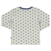 Boy in starry night t-shirt