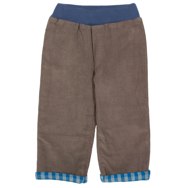 Boy in check reversible pull ups