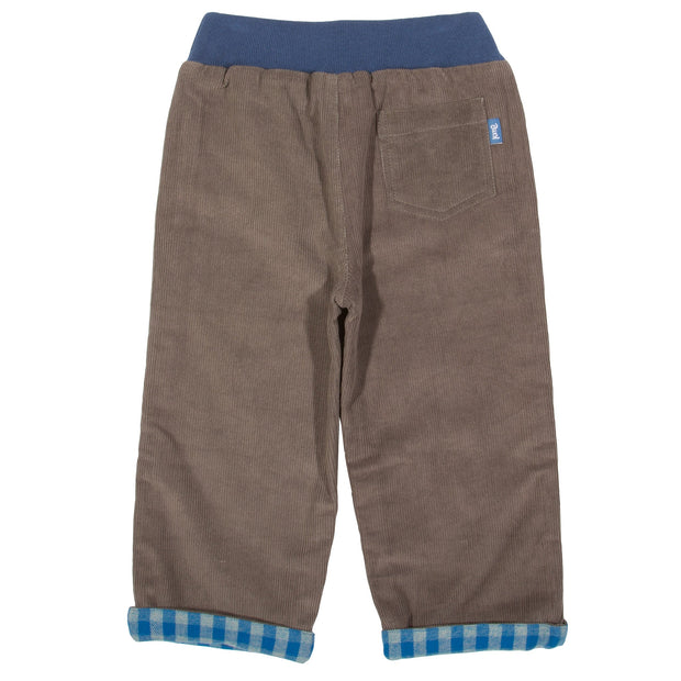 Boy in check reversible pull ups