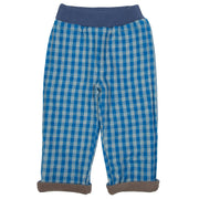 Boy in check reversible pull ups