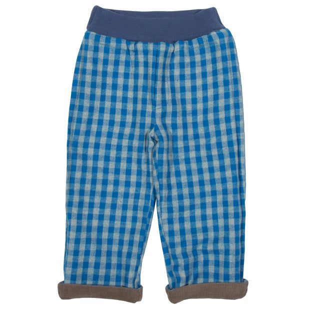 Boy in check reversible pull ups