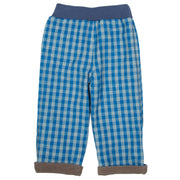 Boy in check reversible pull ups