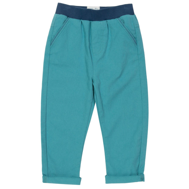 Boy in jean pull ups