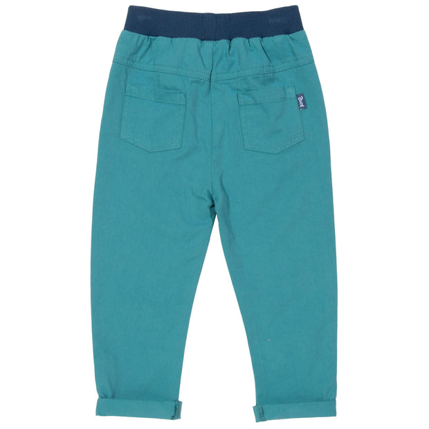 Boy in jean pull ups