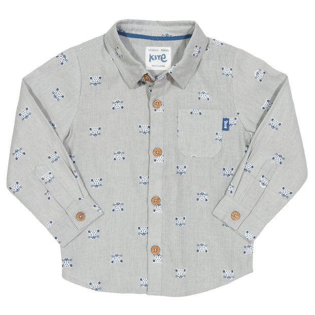 Boy in cool cat shirt