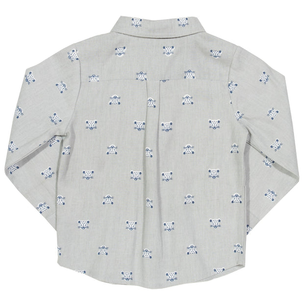 Boy in cool cat shirt