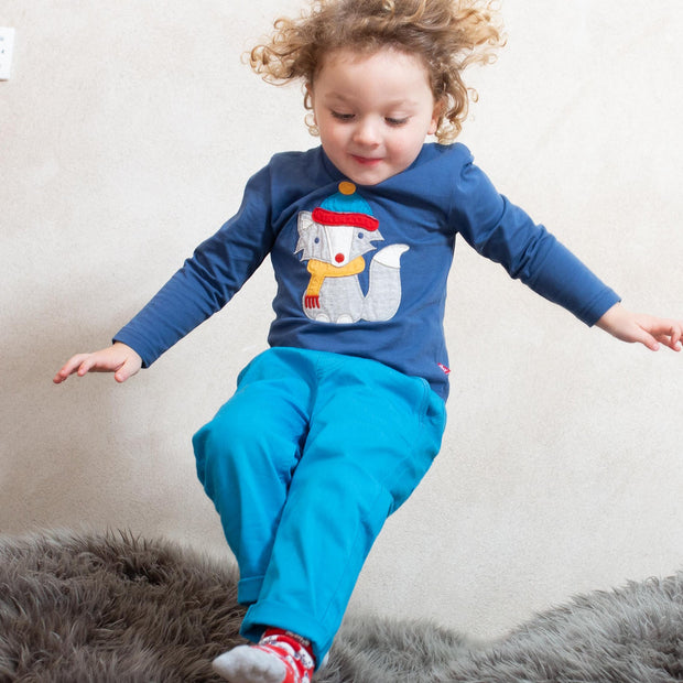 Boy in jean pull ups