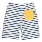 Boy in mini corfe shorts