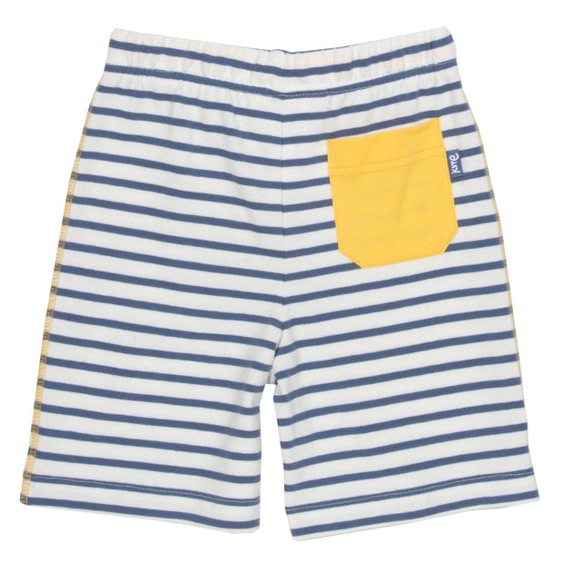 Boy in mini corfe shorts