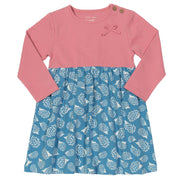 Girl in hedgehog bow dress