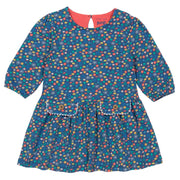 Girl in dandy ditsy dress