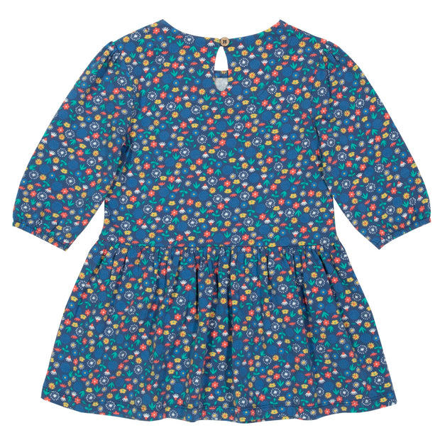 Girl in dandy ditsy dress