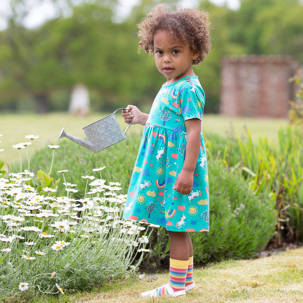 Girl in happy me dress