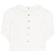 Girl in reindeer blouse