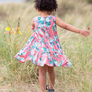 Girl in chameleon dress